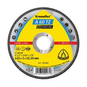 Kronenflex Cut-Off Wheel A60 TZ <br> Size: 115x1x22.23mm