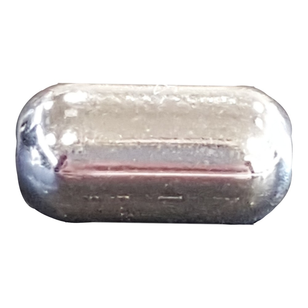 Sterling Silver Plain Cylindrical Bead