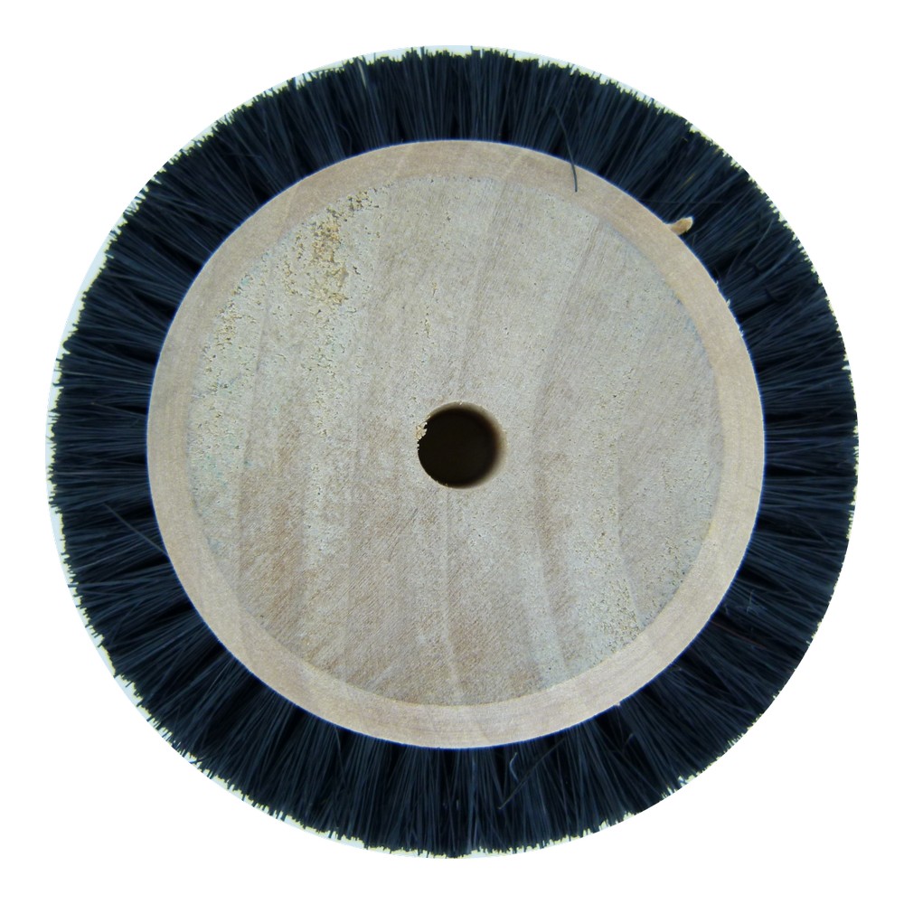 Cocker-Weber Lathe Bristle Brush with Wooden Centre <br>Diameter: 68mm