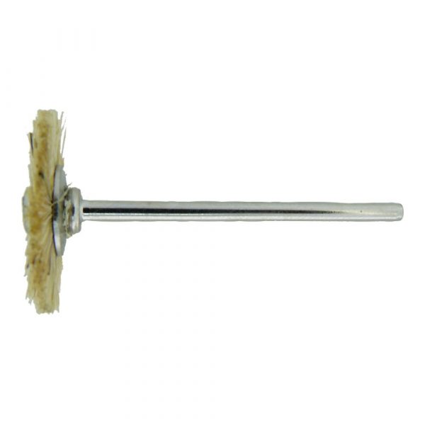 Circular Mounted Bristle Brush White <br>Hard