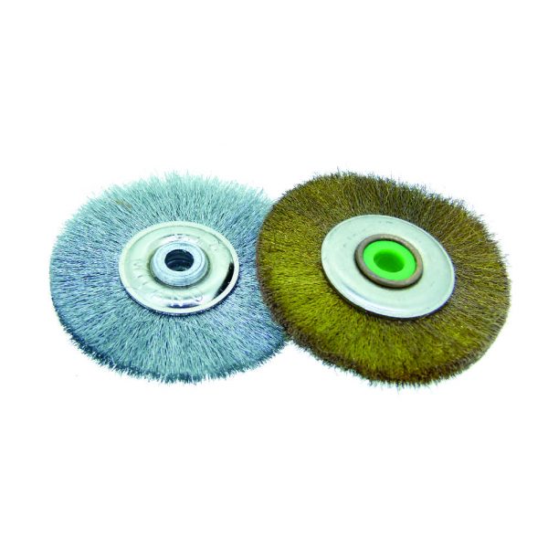 Metal Wire Lathe Brush With Metal Centre <br> Diameter: 50mm