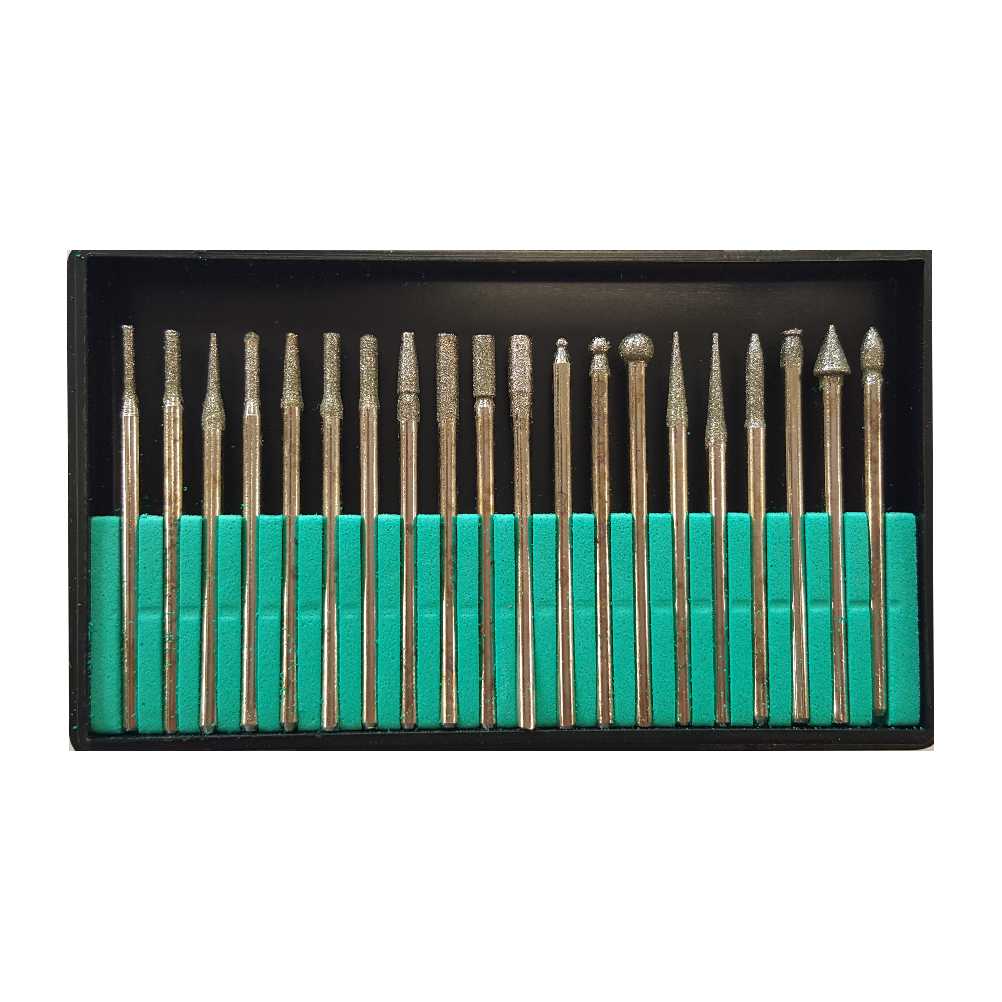 20 Piece Diamond Bur Set