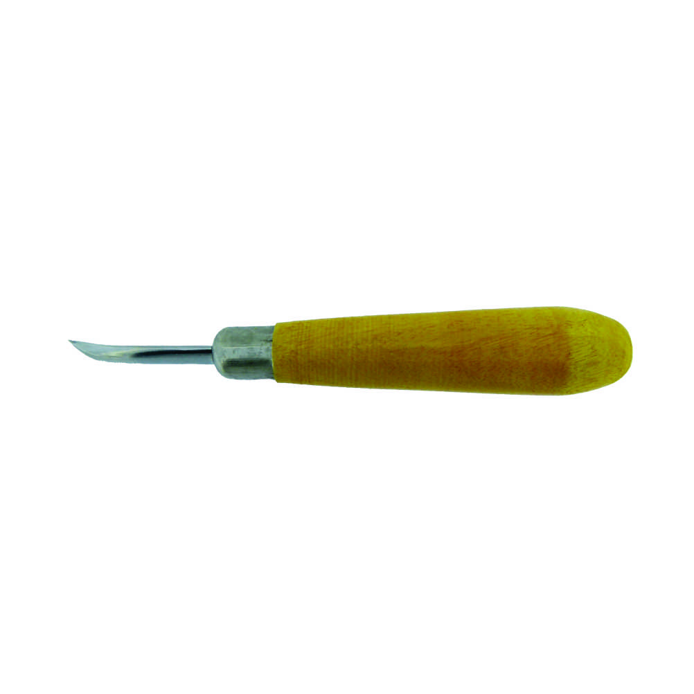 Bent Burnisher With Wooden Handle