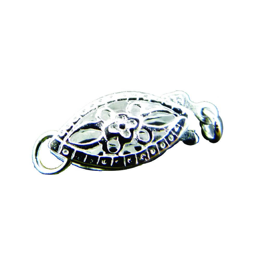 Sterling Silver Filigree Fish Clasp <br> 6 x 13mm