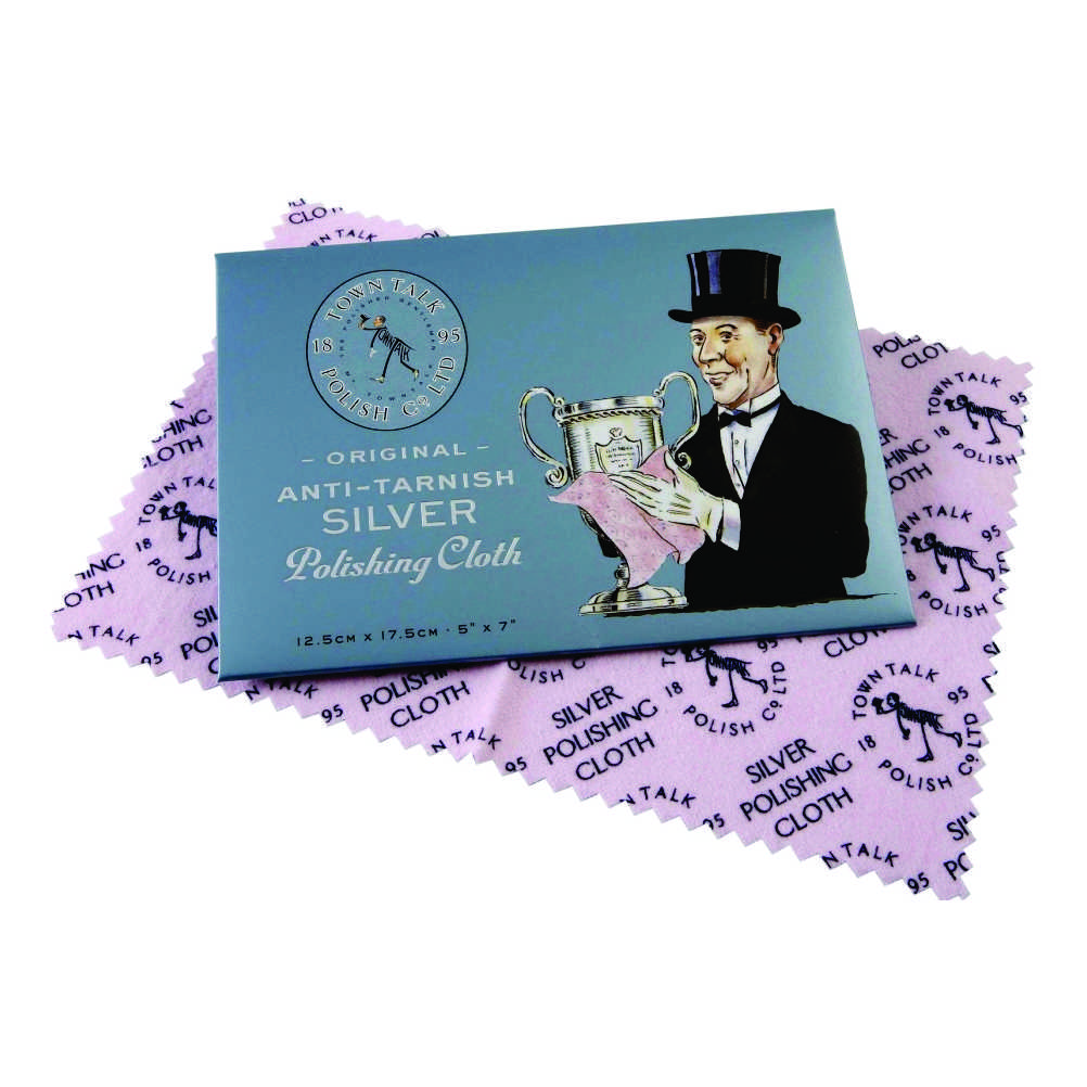 Town Talk Silver Cleaning Cloth <br>12.5cm x 17.5cm