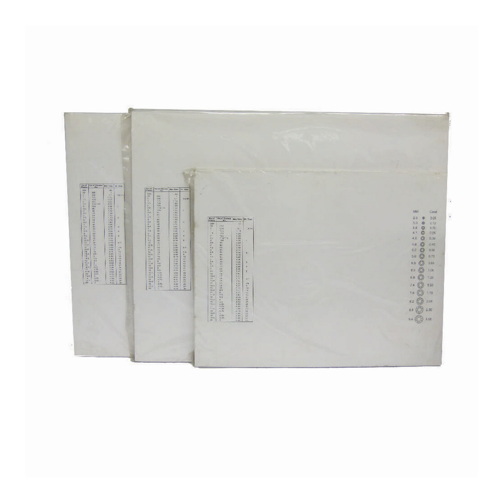 Sorting Pad With Sizing