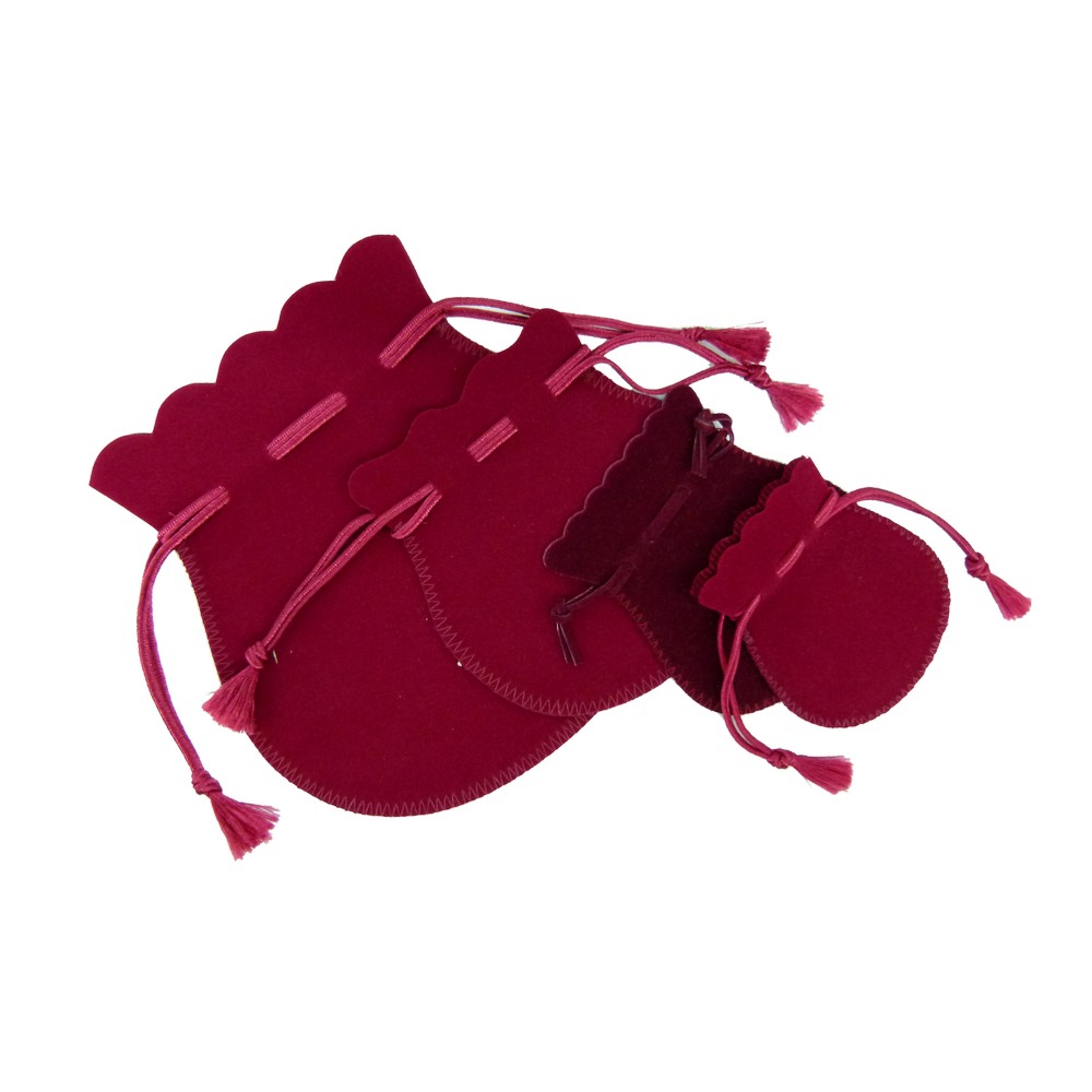 Suede Pouch <br> Maroon