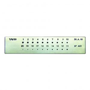 20 Point Star Drawplate  <br> Size: 1 - 3mm <br> Made in Italy