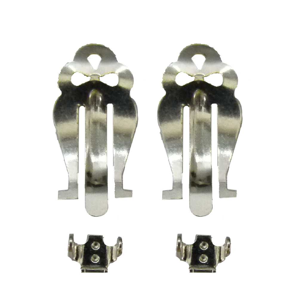 Sterling Silver Large Flat Ear Clips <br>Size:: 22mm <br> Per Pair