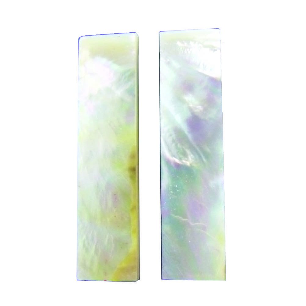 White Lip Pearl Scales <br> Size: 76 x 19mm <br>Thickness: 3.1mm