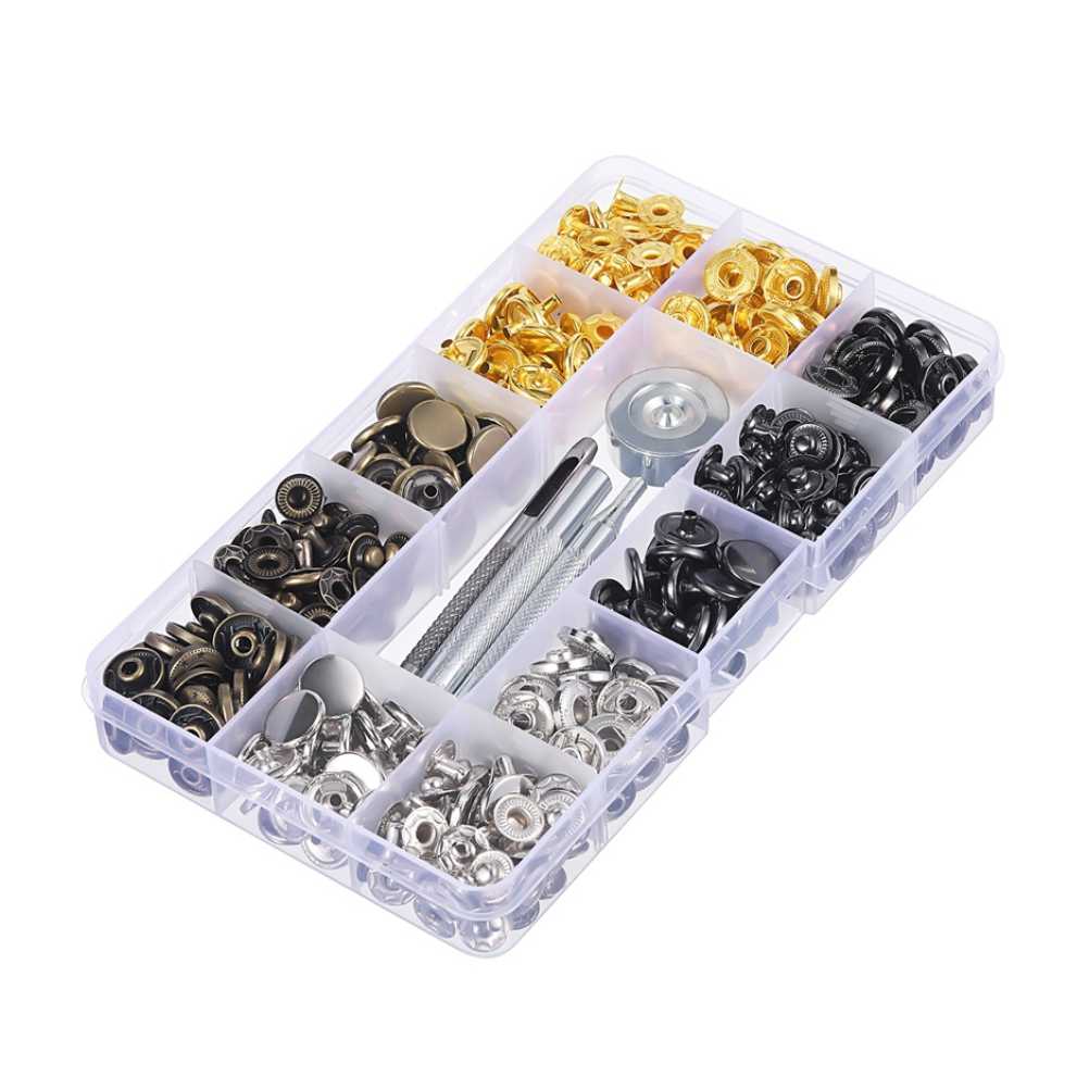 80 Piece Press Stud Tool Kit Goldsmith & Jewellery Supplies
