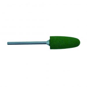 Acrypol Mounted Rubber Lollipop Green <br> Grit: Extra Fine