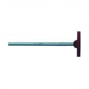 TopStar Mounted Rubber Wheel Flat-Edge Brown <br> Pre-Polishing