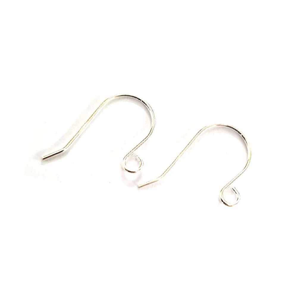 Sterling Silver Shepherd Hook with Loop <br> Size: 18mm <br> Per Pair