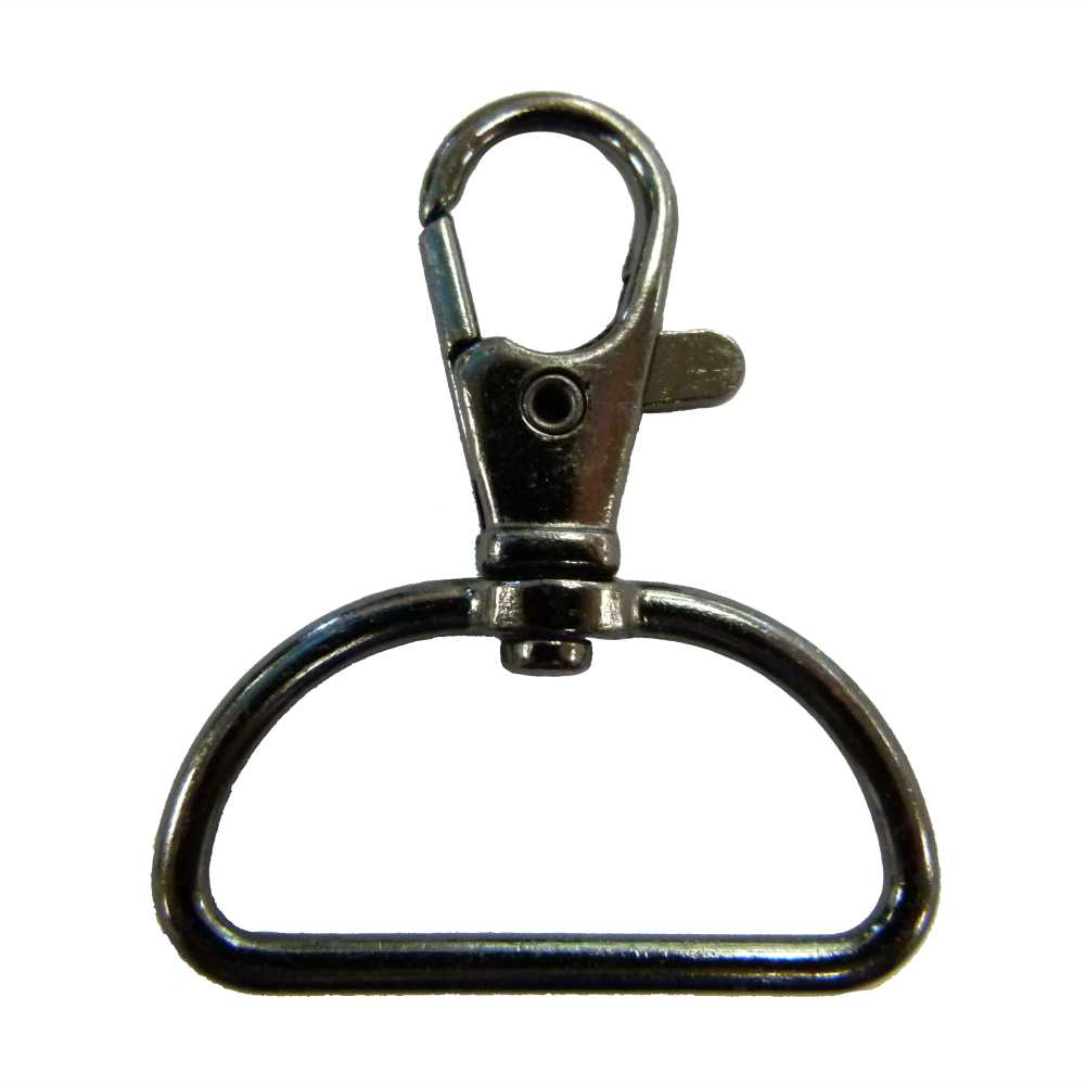 Snap Hook Gunmetal <br> Pack of 20 (20mm, 25mm & 32mm) <br> Pack of 10 (38mm)